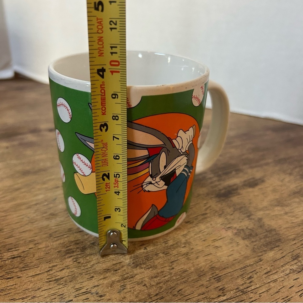 Vintage Looney Tunes Mug Coffee Bugs Bunny Baseball 1994 Warner Bros Sakura - Picture 7 of 8